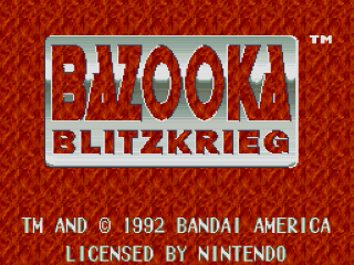 Destructive title screen for Super Famicom